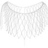 imageBABEYOND Rhinestone Shawl for Women  Asymmetric Shiny Cape Crystal Chain for Night Party Beaded AccessoriesCrystal