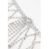 imageBABEYOND Rhinestone Shawl for Women  Asymmetric Shiny Cape Crystal Chain for Night Party Beaded AccessoriesCrystal