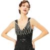 imageBABEYOND Rhinestone Shawl for Women  Asymmetric Shiny Cape Crystal Chain for Night Party Beaded AccessoriesCrystal