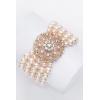 imageBABEYOND 1920s Flapper Imitation Pearl Bracelet Great Gatsby Elastic Pearl Bracelet Roaring 20s Accessories Jewelry 5 RowsRose