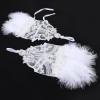 imageBABEYOND Long Feather Gloves Women  Fingerless Gloves Halloween Witch Spider Web Gloves 20s Lace Flapper Accessories