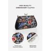 imageBABEYOND Womens Floral Embroidery Evening Bags Kiss Lock Rhinestone Purse for 1920s Party Prom Wedding