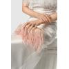 imageBABEYOND Womens Ostrich Feather Clutch  Pearl Evening Bag Shoulder Dress Handbag Purse for 1920s Party Prom Wedding