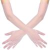 imageBABEYOND Women Long Tulle Gloves  Long Opera Party Gloves Stretchy Mesh Gloves Adult Size Elbow Length
