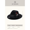 image:imageBABEYOND Fedora Hats Cap for Men Women Wide Brim Hat 1920s Gatsby Panama Costume AccessoriesBlack