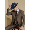 image:imageBABEYOND Fedora Hats Cap for Men Women Wide Brim Hat 1920s Gatsby Panama Costume AccessoriesBlue