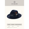 image:imageBABEYOND Fedora Hats Cap for Men Women Wide Brim Hat 1920s Gatsby Panama Costume AccessoriesBlue