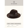 image:imageBABEYOND Fedora Hats Cap for Men Women Wide Brim Hat 1920s Gatsby Panama Costume AccessoriesBrown