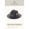 image:imageBABEYOND Fedora Hats Cap for Men Women Wide Brim Hat 1920s Gatsby Panama Costume AccessoriesDark Gray