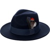 image:imageBABEYOND Fedora Hats Cap for Men Women Wide Brim Hat 1920s Gatsby Panama Costume AccessoriesBlue