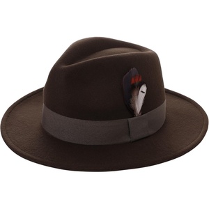 image:imageBABEYOND Fedora Hats Cap for Men Women Wide Brim Hat 1920s Gatsby Panama Costume AccessoriesBrown