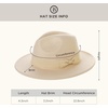 image:imageBABEYOND 1920s Fedora Hat for Men Gatsby Wide Brim Fedora Hat Felt Panama Cap with Band for Women MenBeige