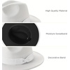 image:imageBABEYOND 1920s Fedora Hat for Men Gatsby Wide Brim Fedora Hat Felt Panama Cap with Band for Women MenBlWhitewh