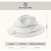 image:imageBABEYOND 1920s Fedora Hat for Men Gatsby Wide Brim Fedora Hat Felt Panama Cap with Band for Women MenBlWhitewh