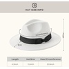image:imageBABEYOND 1920s Fedora Hat for Men Gatsby Wide Brim Fedora Hat Felt Panama Cap with Band for Women MenBuWhitebl