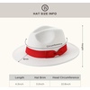 image:imageBABEYOND 1920s Fedora Hat for Men Gatsby Wide Brim Fedora Hat Felt Panama Cap with Band for Women MenRdWhiterd