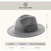 image:imageBABEYOND 1920s Fedora Hat for Men Gatsby Wide Brim Fedora Hat Felt Panama Cap with Band for Women MenWhGraygr
