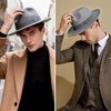 image:imageBABEYOND 1920s Fedora Hat for Men Gatsby Wide Brim Fedora Hat Felt Panama Cap with Band for Women MenWhGraygr