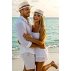 image:imageBABEYOND Mens Brim Boater Hat Gatsby Straw Panama Hat Fedora Summer Beach Sun Hat 20s Costume AccessoriesBlue