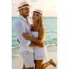 image:imageBABEYOND Mens Brim Boater Hat Gatsby Straw Panama Hat Fedora Summer Beach Sun Hat 20s Costume AccessoriesBlue Red