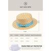 image:imageBABEYOND Mens Brim Boater Hat Gatsby Straw Panama Hat Fedora Summer Beach Sun Hat 20s Costume AccessoriesBluedots