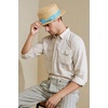 image:imageBABEYOND Mens Brim Boater Hat Gatsby Straw Panama Hat Fedora Summer Beach Sun Hat 20s Costume AccessoriesBluedots