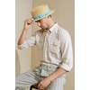 image:imageBABEYOND Mens Brim Boater Hat Gatsby Straw Panama Hat Fedora Summer Beach Sun Hat 20s Costume AccessoriesBlueserrated