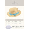 image:imageBABEYOND Mens Brim Boater Hat Gatsby Straw Panama Hat Fedora Summer Beach Sun Hat 20s Costume AccessoriesBlueserrated