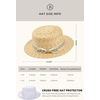 image:imageBABEYOND Mens Brim Boater Hat Gatsby Straw Panama Hat Fedora Summer Beach Sun Hat 20s Costume AccessoriesGreenflower