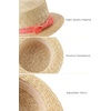 image:imageBABEYOND Mens Brim Boater Hat Gatsby Straw Panama Hat Fedora Summer Beach Sun Hat 20s Costume AccessoriesOrange