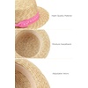image:imageBABEYOND Mens Brim Boater Hat Gatsby Straw Panama Hat Fedora Summer Beach Sun Hat 20s Costume AccessoriesPinkdots