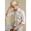 image:imageBABEYOND Mens Brim Boater Hat Gatsby Straw Panama Hat Fedora Summer Beach Sun Hat 20s Costume AccessoriesPurple