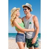 image:imageBABEYOND Mens Brim Boater Hat Gatsby Straw Panama Hat Fedora Summer Beach Sun Hat 20s Costume AccessoriesWhite Blue