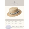 image:imageBABEYOND Mens Brim Boater Hat Gatsby Straw Panama Hat Fedora Summer Beach Sun Hat 20s Costume AccessoriesWhite Green