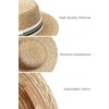 image:imageBABEYOND Mens Brim Boater Hat Gatsby Straw Panama Hat Fedora Summer Beach Sun Hat 20s Costume AccessoriesWhite Green