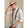 image:imageBABEYOND Mens Brim Boater Hat Gatsby Straw Panama Hat Fedora Summer Beach Sun Hat 20s Costume AccessoriesWine Red
