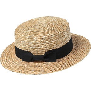 image:imageBABEYOND Mens Brim Boater Hat Gatsby Straw Panama Hat Fedora Summer Beach Sun Hat 20s Costume AccessoriesBlack