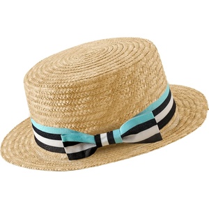 image:imageBABEYOND Mens Brim Boater Hat Gatsby Straw Panama Hat Fedora Summer Beach Sun Hat 20s Costume AccessoriesBlue Black White