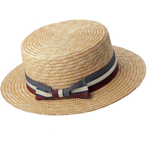 image:imageBABEYOND Mens Brim Boater Hat Gatsby Straw Panama Hat Fedora Summer Beach Sun Hat 20s Costume AccessoriesGrey Red
