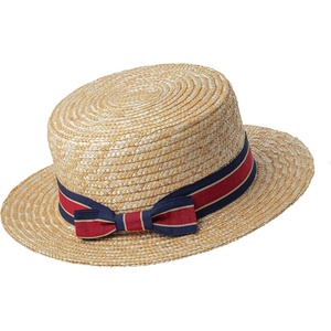 image:imageBABEYOND Mens Brim Boater Hat Gatsby Straw Panama Hat Fedora Summer Beach Sun Hat 20s Costume AccessoriesRed Blue