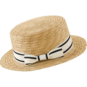 image:imageBABEYOND Mens Brim Boater Hat Gatsby Straw Panama Hat Fedora Summer Beach Sun Hat 20s Costume AccessoriesWhite Black