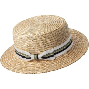 image:imageBABEYOND Mens Brim Boater Hat Gatsby Straw Panama Hat Fedora Summer Beach Sun Hat 20s Costume AccessoriesWhite Green