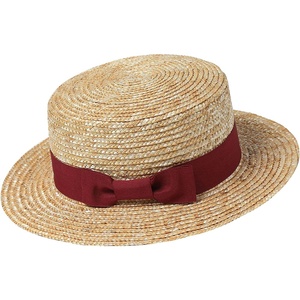 image:imageBABEYOND Mens Brim Boater Hat Gatsby Straw Panama Hat Fedora Summer Beach Sun Hat 20s Costume AccessoriesWine Red