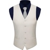 image:imageBABEYOND Mens Suit Vest Slim Fit Waistcoat Business Dress Vests for Suit TuxedoBeige