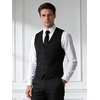 image:imageBABEYOND Mens Suit Vest Slim Fit Waistcoat Business Dress Vests for Suit TuxedoBlack
