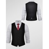 image:imageBABEYOND Mens Suit Vest Slim Fit Waistcoat Business Dress Vests for Suit TuxedoBlack