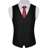 image:imageBABEYOND Mens Suit Vest Slim Fit Waistcoat Business Dress Vests for Suit TuxedoBlack