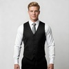 image:imageBABEYOND Mens Suit Vest Slim Fit Waistcoat Business Dress Vests for Suit TuxedoBlack Stripe