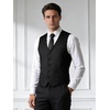 image:imageBABEYOND Mens Suit Vest Slim Fit Waistcoat Business Dress Vests for Suit TuxedoBlack Stripe