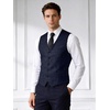 image:imageBABEYOND Mens Suit Vest Slim Fit Waistcoat Business Dress Vests for Suit TuxedoBluestripe
